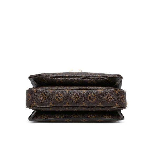 Pre Loved Louis Vuitton Pochette Mtis Monogram Shoulder Bag Women Brown - Picture 3 of 8